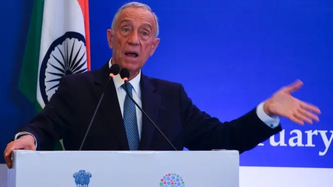 الرئيس البرتغالي مارسيلو ريبيلو دي سوسا