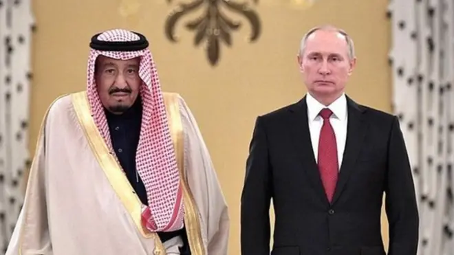 Сауд Арабиясынын падышасы Салман бен Абдел Азиз ал Сауда, Владимир Путин