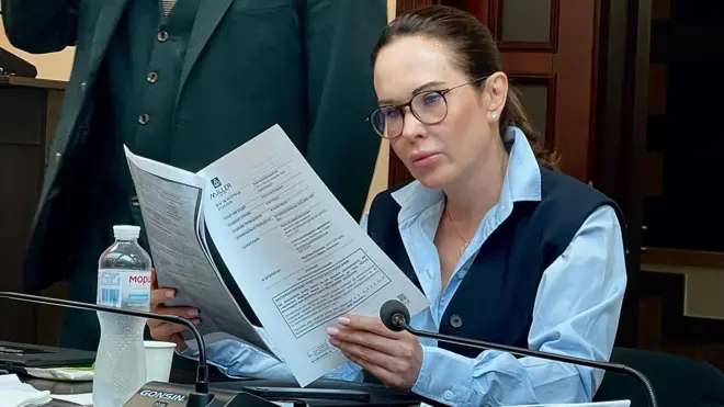 Ірина Мудра під час судового розгляду з обрання їй запобіжного заходу, Київ, ВАКС, 21 серпня 2026 року
