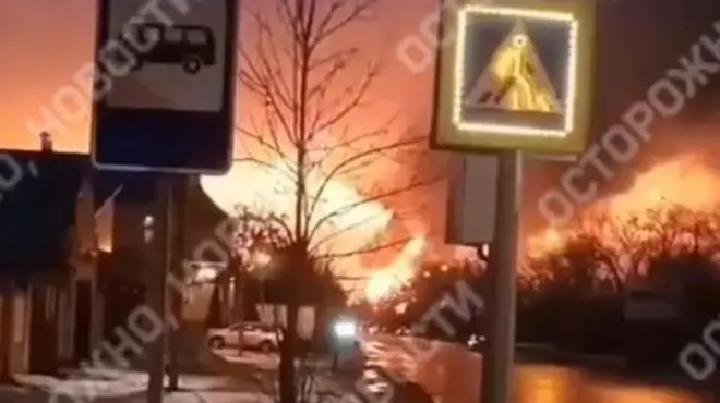 предполагаемое возгорание в Энгельсе