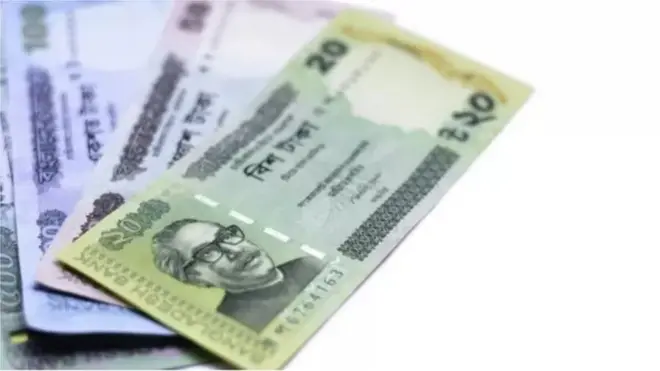 বিশ, পঞ্চাশ ও একশো টাকার নোটের ছবি