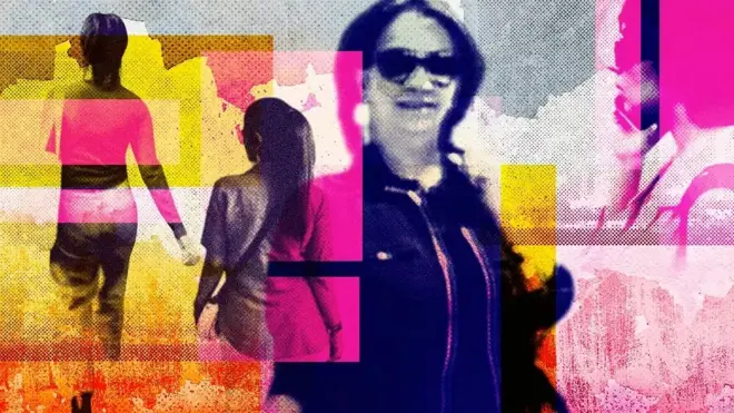 إيرانيات في ذكرى وفاة مهسا أميني.