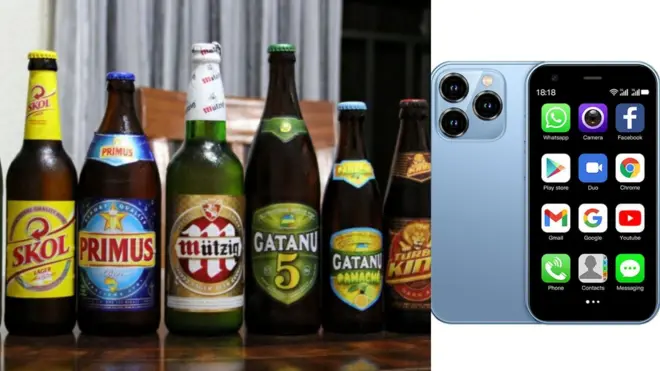 Ishusho y'inzoga na telephone