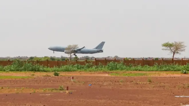 Самолет садится