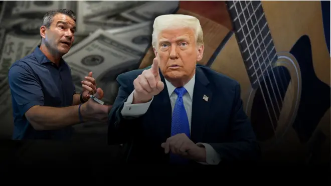 達達里奧行政總裁和美國總統特朗普