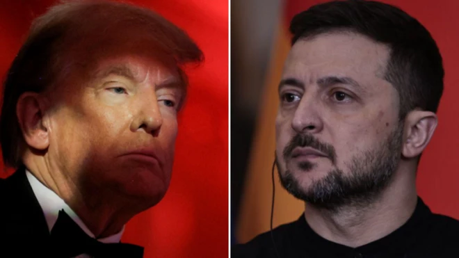ዶናልድ ትራምፕ እና ዜሌንስኪ