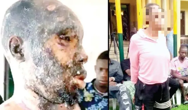 Aworan arabinrin Nweke ati ọkọ rẹ to da ororo gbona si lara 