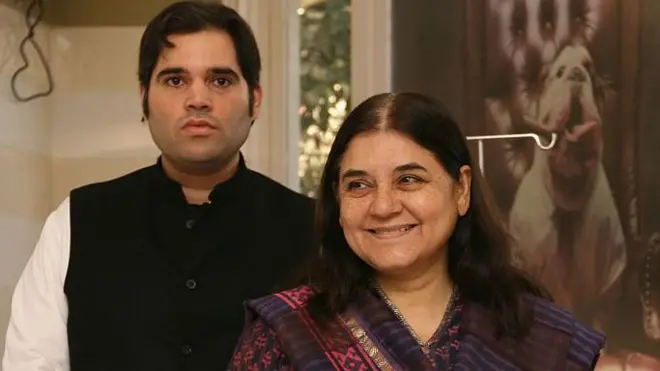 मेनका गांधी और वरुण गांधी