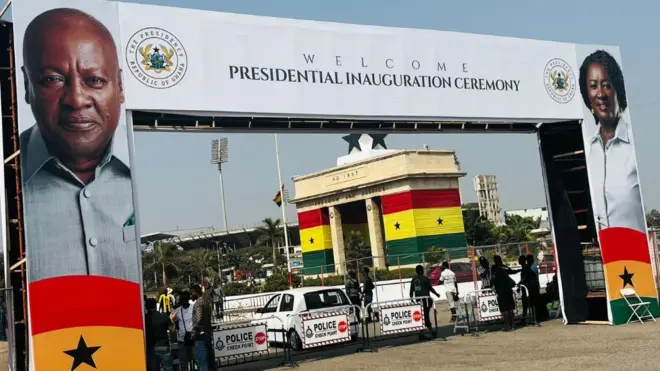 Inauguration of Ghana president-elect John Mahama