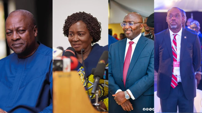 John Mahama, Prof. Naana Jane, Dr. Bawumia and Dr. Matthew Prempeh