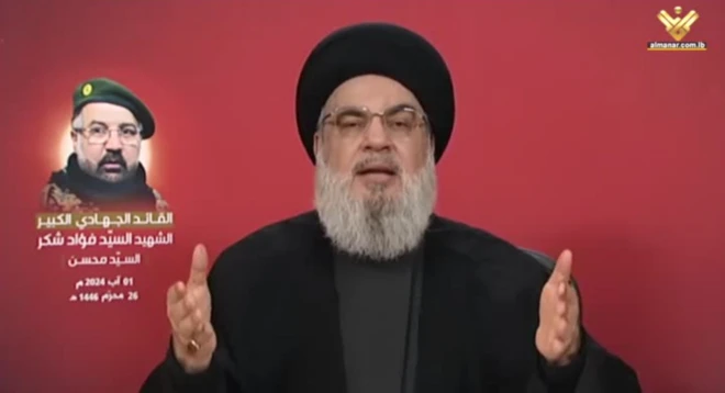 الأمين العام لحزب الله اللبناني، حسن نصر الله.