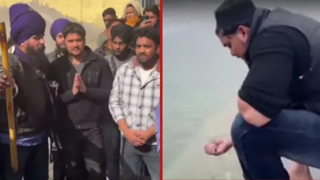 ਹਰਿਮੰਦਰ ਸਾਹਿਬ ਦੇ ਸਰੋਵਰ ਵਿੱਚ ਕੁਰਲੀ ਕਰਨ ਦਾ ਮਾਮਲਾ