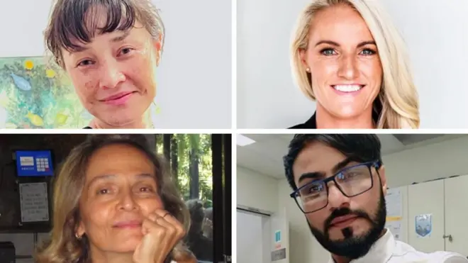 殺害された4人の写真