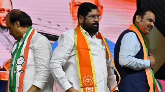 एकनाथ शिंदे, अजित पवार आणि देवेंद्र फडणवीस