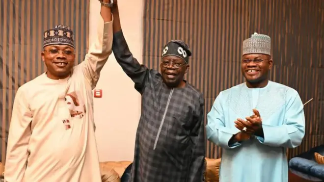 Aworan Ahmed Ododo,Aarẹ Tinubu ati Gomina Yahaya Bello Kogi