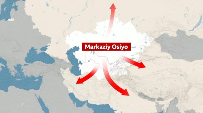 Markaziy Osiyo xaritasi.