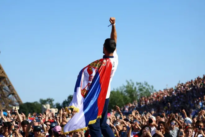 novak đoković, đoković slavi zlato na olimpijskim igrama u Parizu