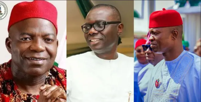 Gọvanọ Alex Ottinke Abia, Babajide Sanwo-Olu nke Legọs na Francis Nwifuru nke Ebonyi