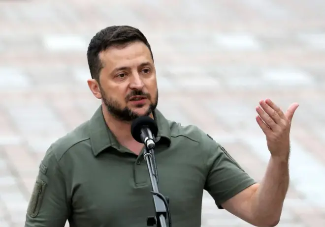 Tổng thống Ukraine Volodymyr Zelensky ngày 15/9