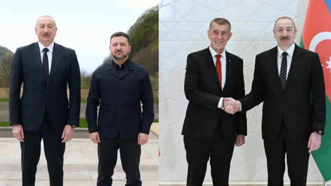 Əliyev, Zelenski, Babiş