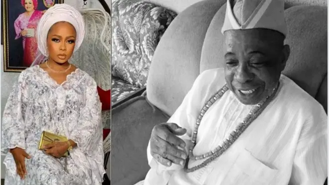 Aworan Olori Badra ati baba rẹ, Alapinni