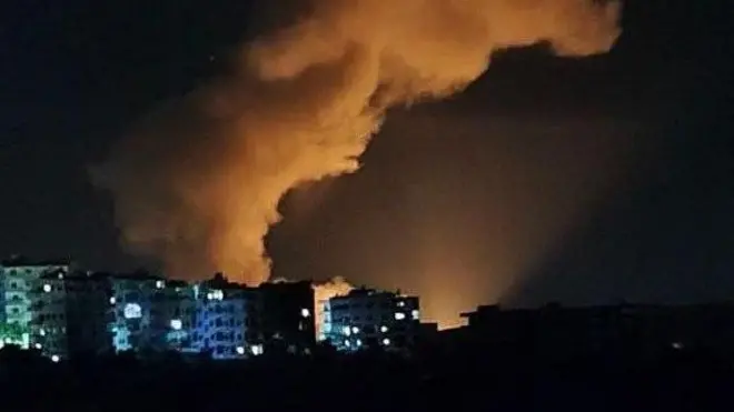 غارة إسرائيلية على سوريا.