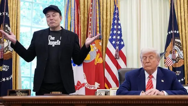 Musk na Trump