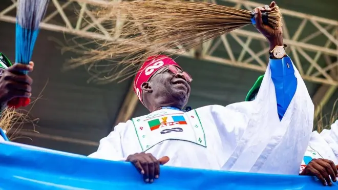 Presidential candidate for di ruling All Progressives Congress, Bola Tinubu 