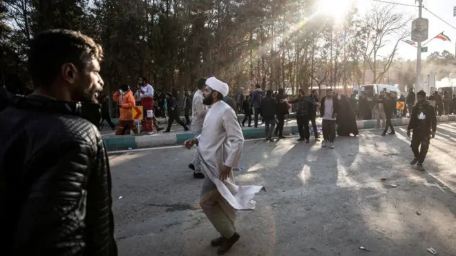 محل یکی از انفجارهای کرمان