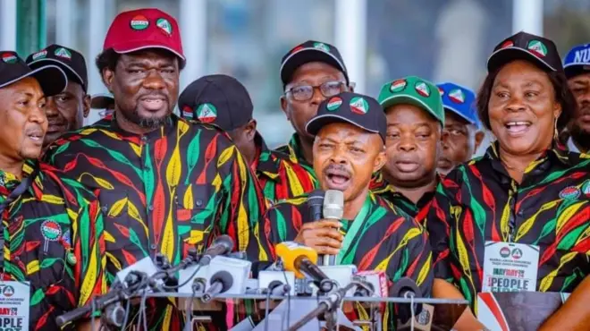 Aworan awọn olori ẹgbẹ osisẹ NLC ati TUC 