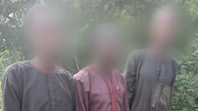 Awọn afurasi ajinigbe mẹta