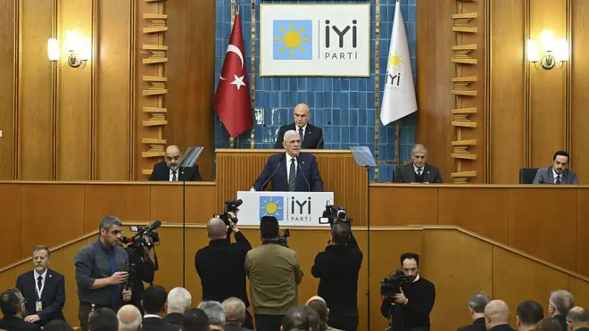 Dervişoğlu İYİ Parti grup toplantısında konuşuyor