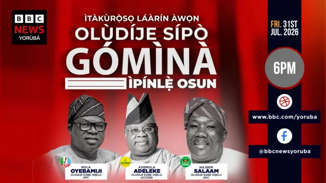 Asia to ṣafihan awọn oludije sipo gomina nipinlẹ Osun