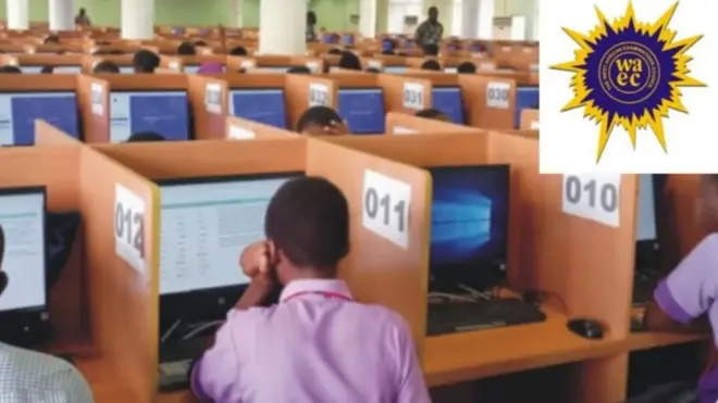 Students dey write exam