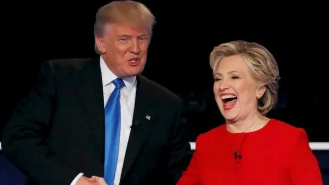 Doonaald Tiraamp fi Hilaarii Kiliinta