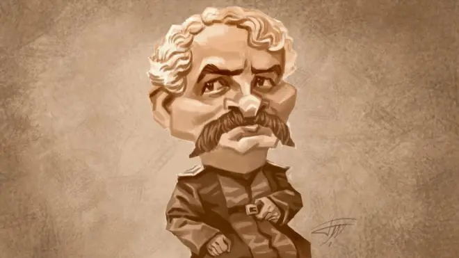 فتحعلی آخوند زاده نویسنده رساله مکتوبات. طرح از افشین سبوکی