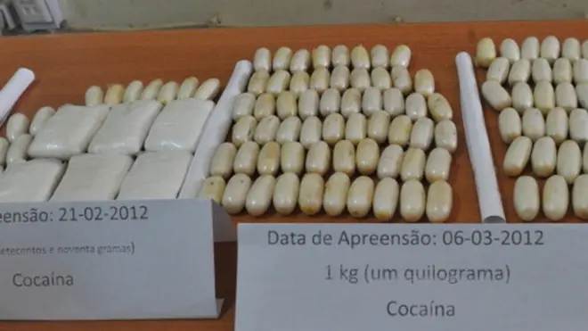 De la cocaïne saisie en 2012 en Guinée-Bissau, pays voisin du Cap-Vert.
