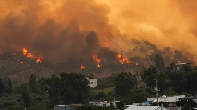 آتشسوزی در ازمیر ترکیه