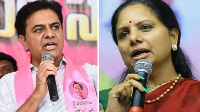 కేటీఆర్, కవిత 