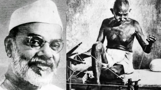 जेसी कुमारप्पा (बाएं)