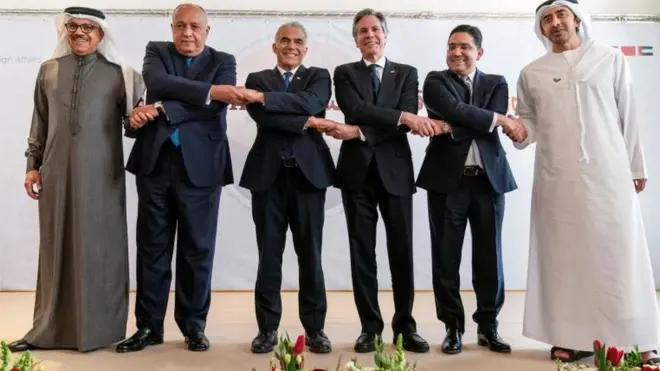 لقاء النقب في مارس/آذار الماضي بين قادة عرب وإسرئيل أثار تساؤلات حول "ناتو عربي-إسرائيلي"