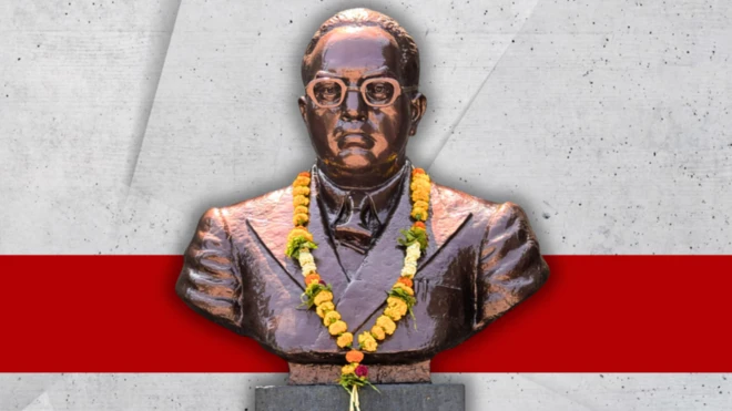 कोल्हापुर के बिंदू चौक पर मौजूद बाबासाहेब आंबेडकर की प्रतिमा (फ़ाइल फ़ोटो)