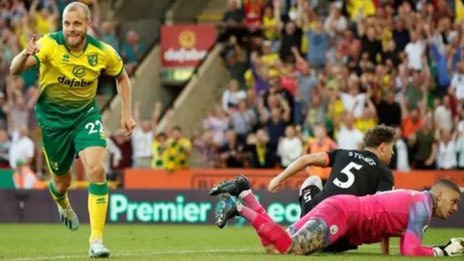 Norwich yailaza Man City