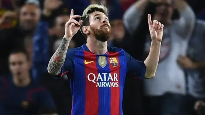 Лионель Месси сумел отметиться в матче с "Ман Сити" хет-триком