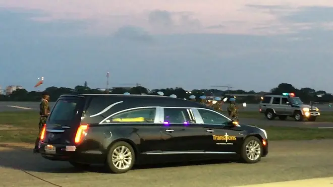 Kofi Annan body arrives