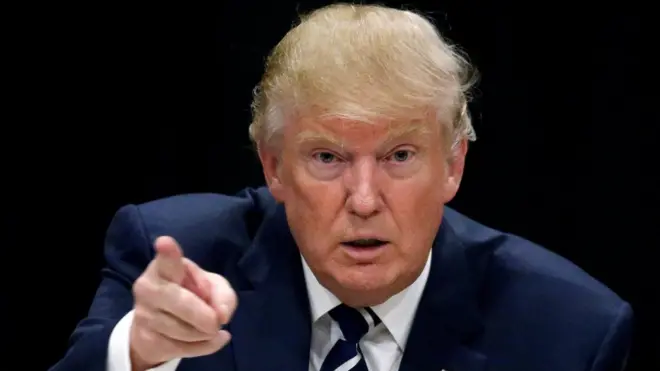 ترامپ در جریان مبارزات