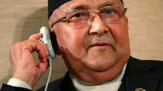 नेपाल के प्रधानमंत्री केपी शर्मा ओली