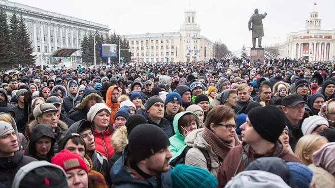 Митинг в Кемерове