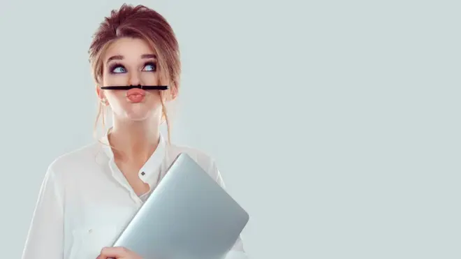 Young woman with laptop