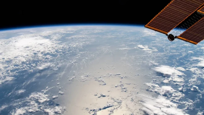 ภาพถ่ายมหาสมุทรแปซิฟิกฝั่งตะวันออกจากสถานีอวกาศนานาชาติ